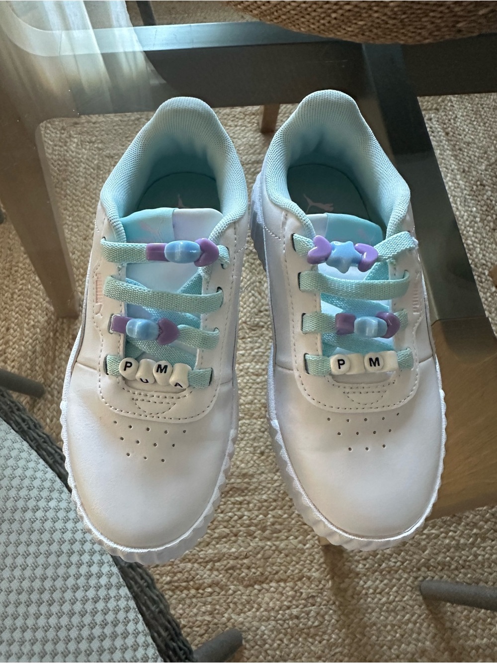 PUMA Kids' Carina 3.0 Low Top Sneaker in Friendship - Picture 3 of 6